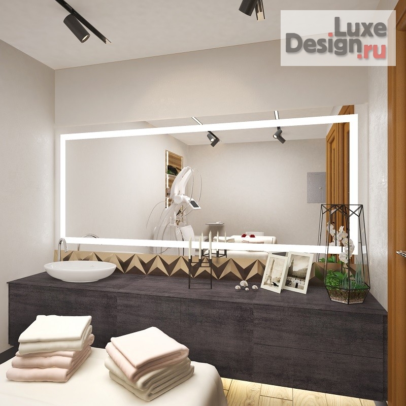 Дизайн интерьера салона красоты "Дизайн проект Салона красоты «Ванильное небо», 106.48 кв.м" (фото 3)