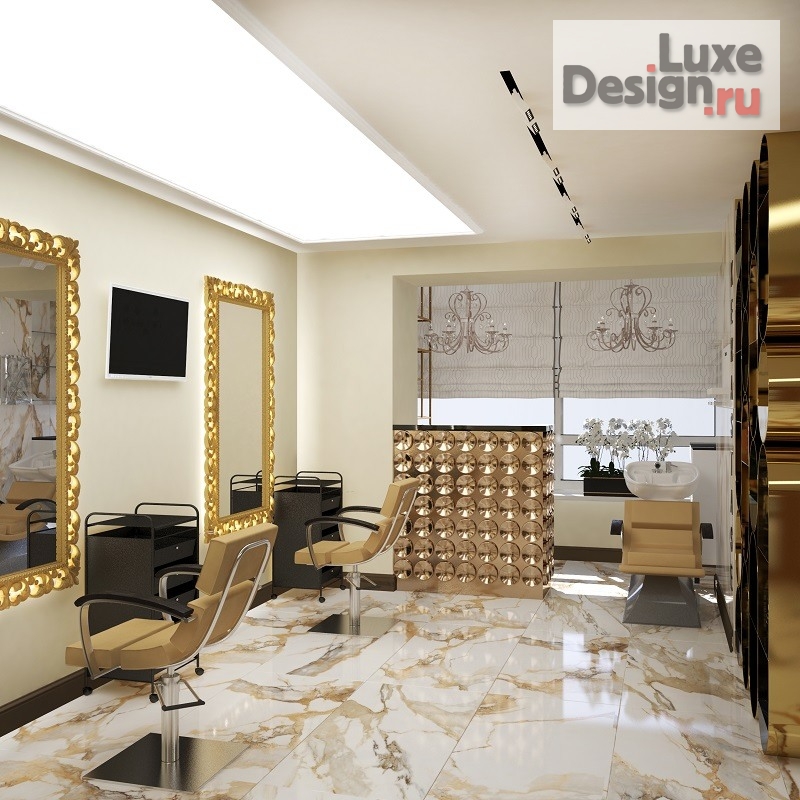 Дизайн интерьера салона красоты "Дизайн проект Салона красоты «Ванильное небо», 106.48 кв.м" (фото 2)