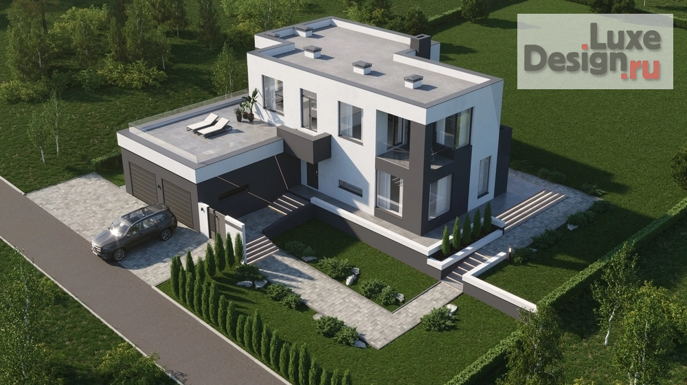 Частная архитектура "Современный двухэтажный дом II" (фото 4)