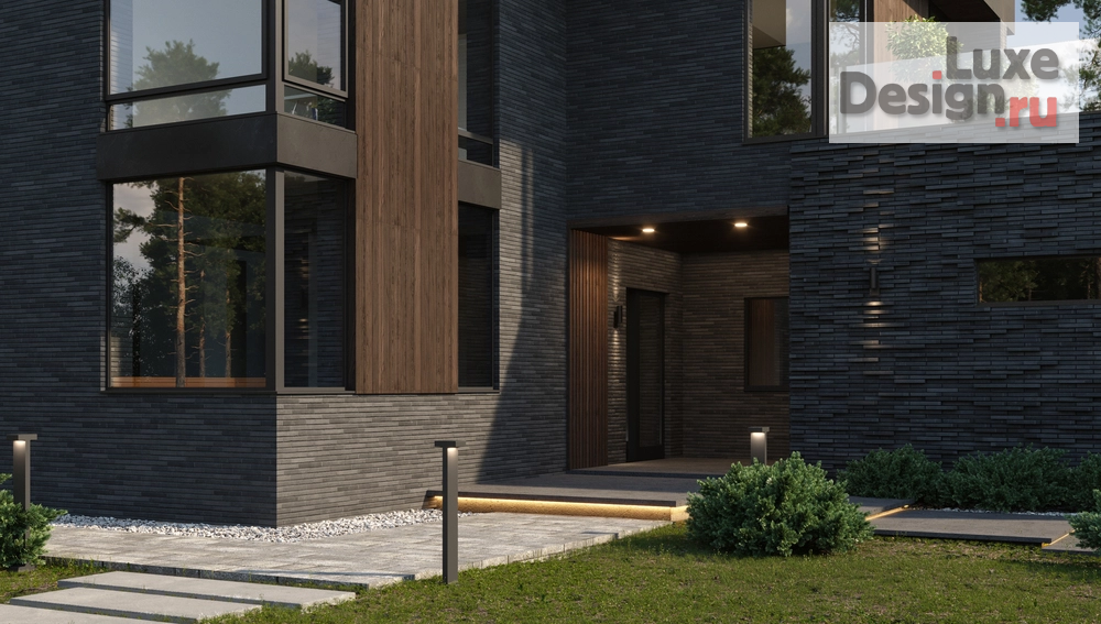 Частная архитектура "Двухэтажный дом в стиле Райт" (фото 4)