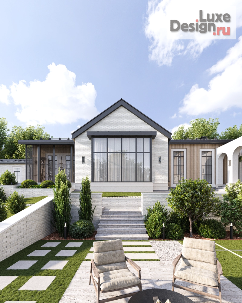 Частная архитектура "Дом в стиле Ранчо" (фото 5)