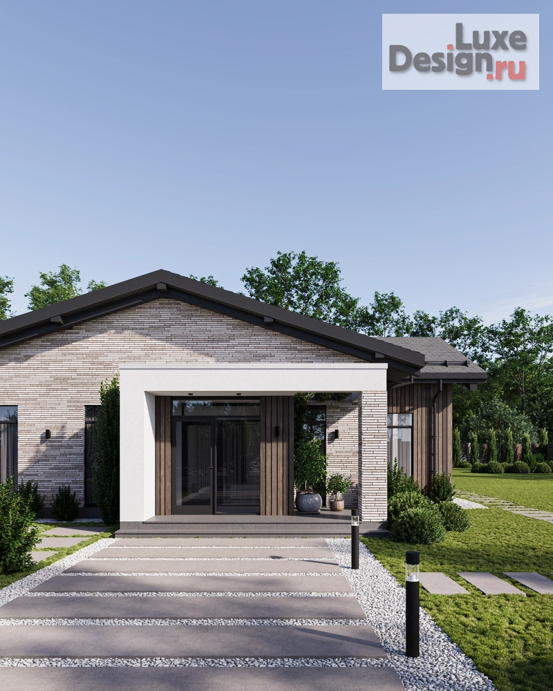 Частная архитектура "Современный одноэтажный дом" (фото 4)