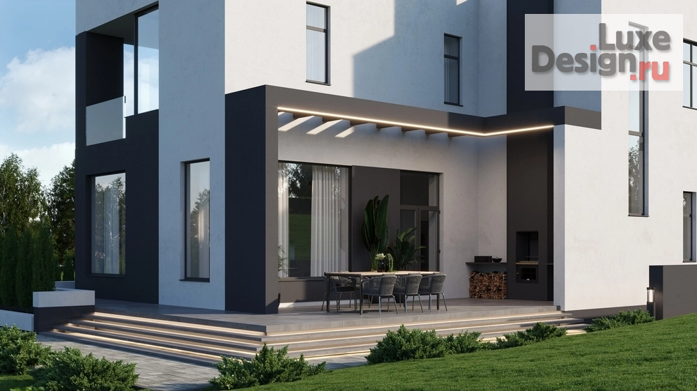 Частная архитектура "Современный двухэтажный дом II" (фото 2)