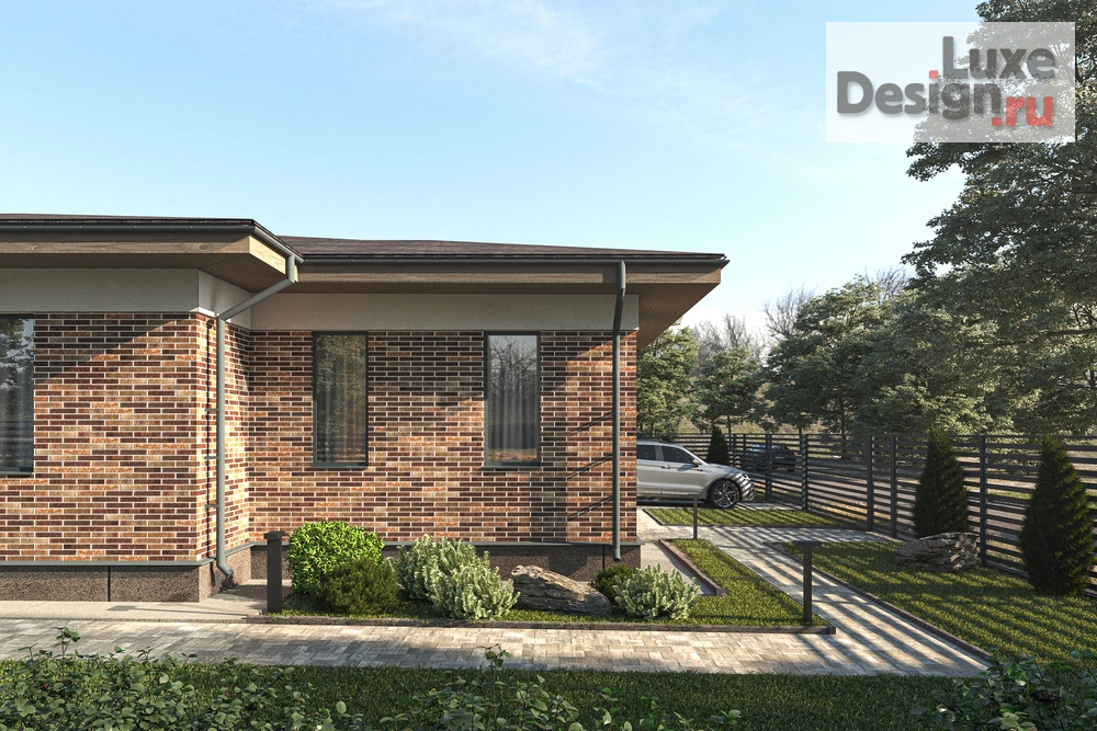 Частная архитектура "Современный одноэтажный дом III" (фото 3)