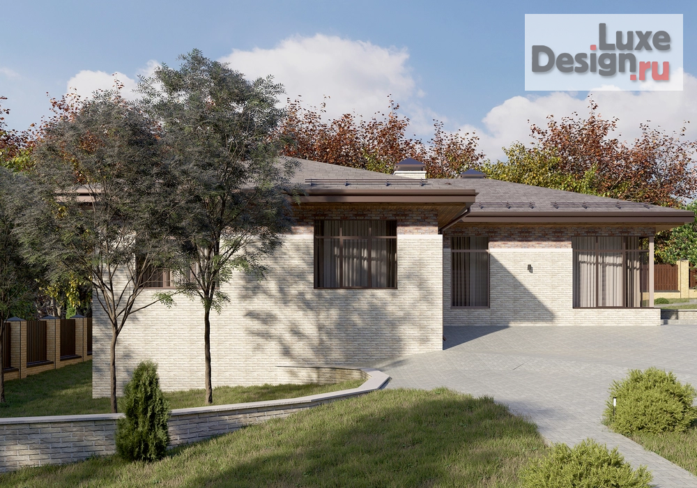 Частная архитектура "Одноэтажный дом со скатной кровлей" (фото 7)