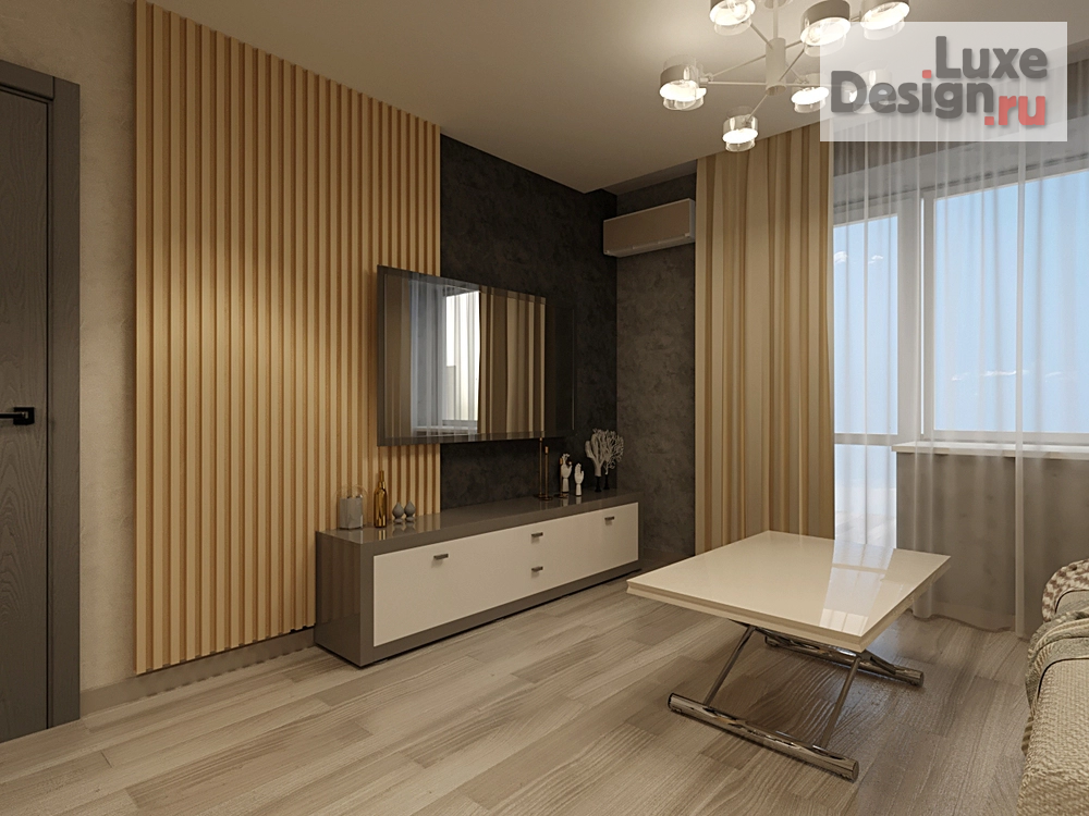 Дизайн интерьера двухкомнатной квартиры "Проект квартиры в ЖК "Сказка"" (фото 3)