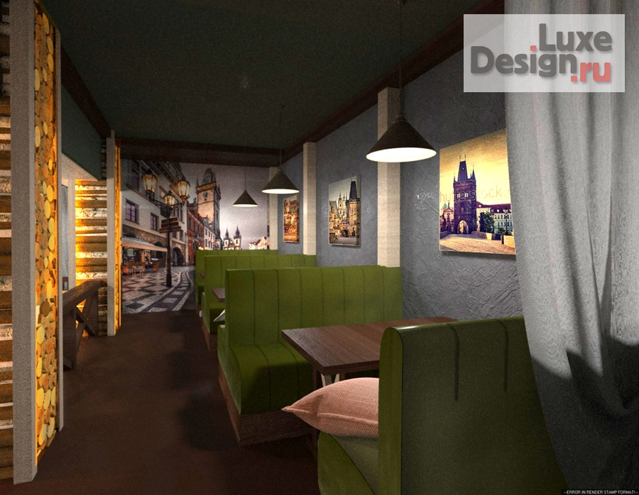 Дизайн интерьера кафе "Проект паба" (фото 2)