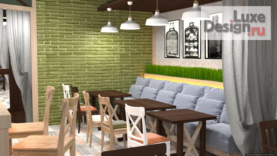 Дизайн интерьера кафе "Проект паба" (фото 1)