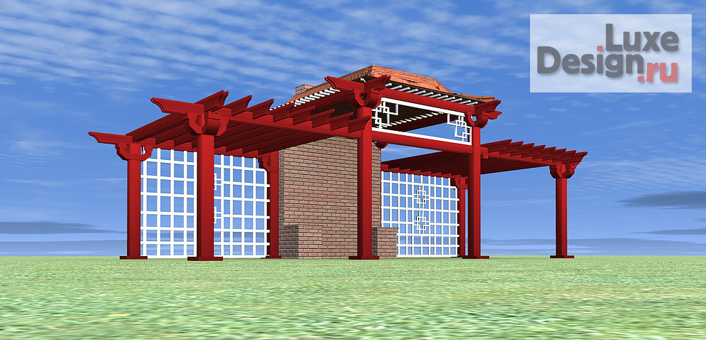 Ландшафтный дизайн "Беседка." (фото 1)