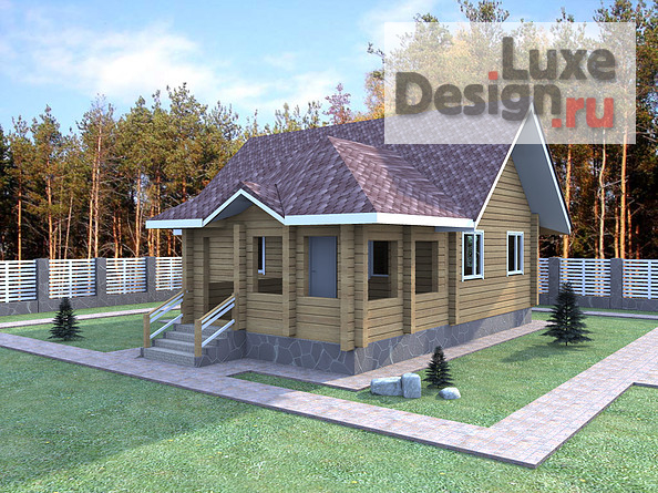 Частная архитектура "Визуализация деревянного дома." (фото 3)