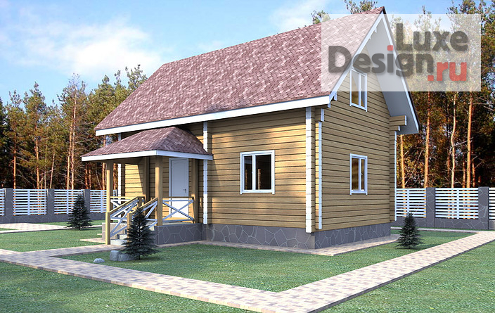 Частная архитектура "Визуализация деревянного дома 2." (фото 2)