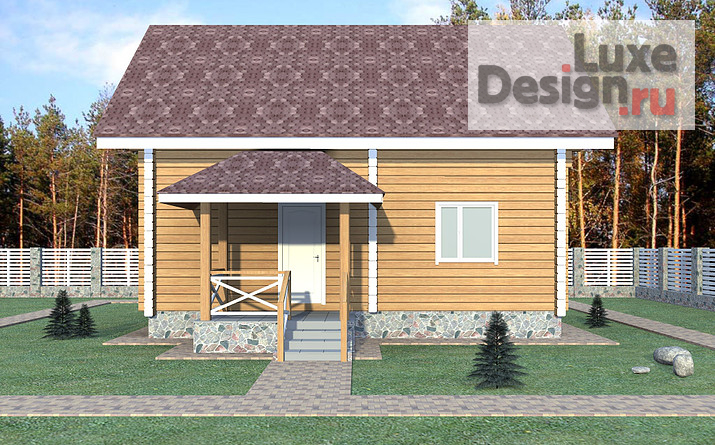 Частная архитектура "Визуализация деревянного дома 2." (фото 3)