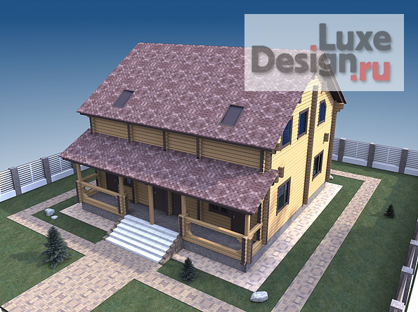 Частная архитектура "Визуализация деревянного дома 3." (фото 2)