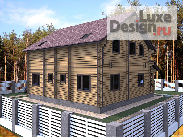 Частная архитектура "Визуализация деревянного дома 3." (фото 3)