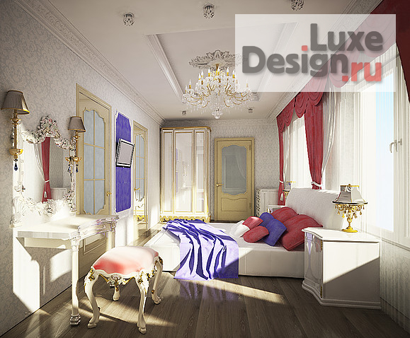 Частная архитектура "спальная комната в загородном доме" (фото 1)