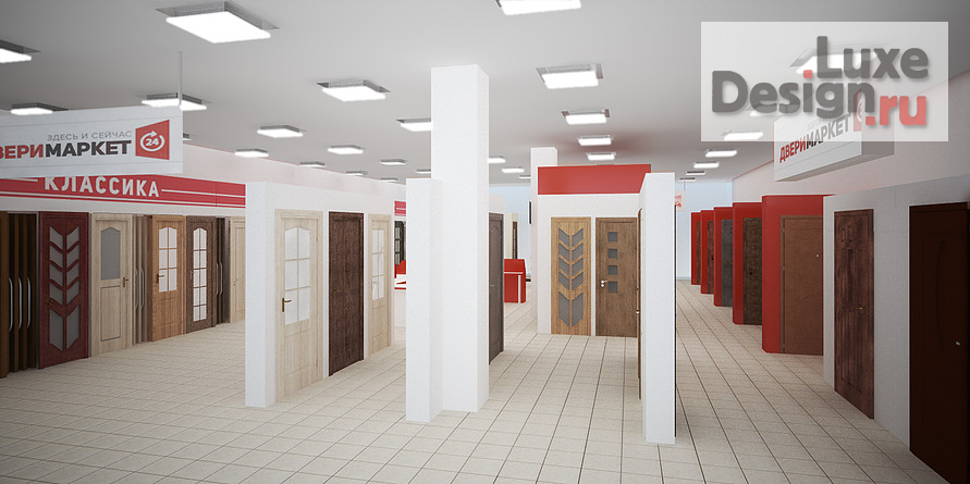 Дизайн интерьера шоу-рума "Магазин "ДвериМаркет"" (фото 3)