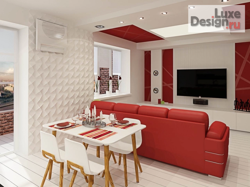 Дизайн интерьера трехкомнатной квартиры "Проект квартиры" (фото 3)