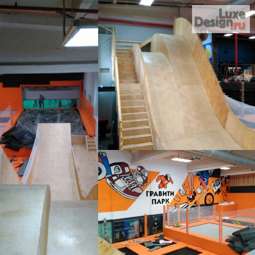 Дизайн интерьера торгового комплекса "Реализация проекта батутного зала" (фото 1)