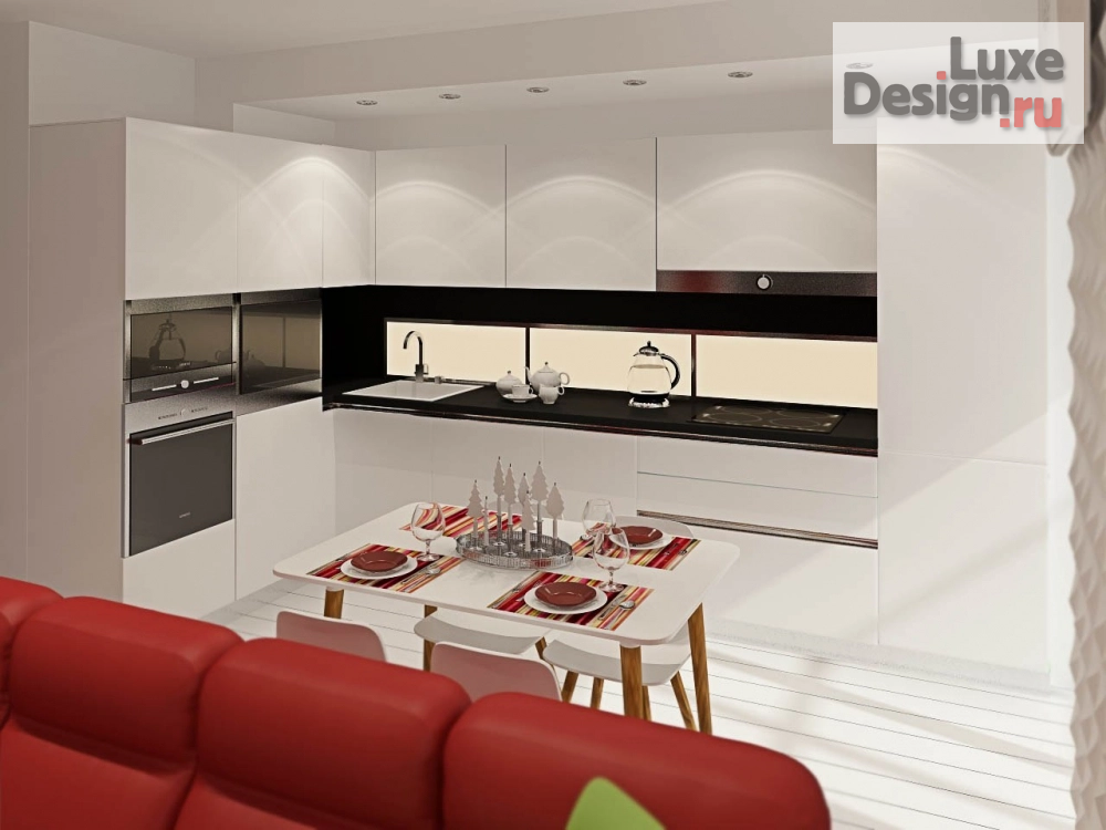 Дизайн интерьера трехкомнатной квартиры "Проект квартиры" (фото 5)