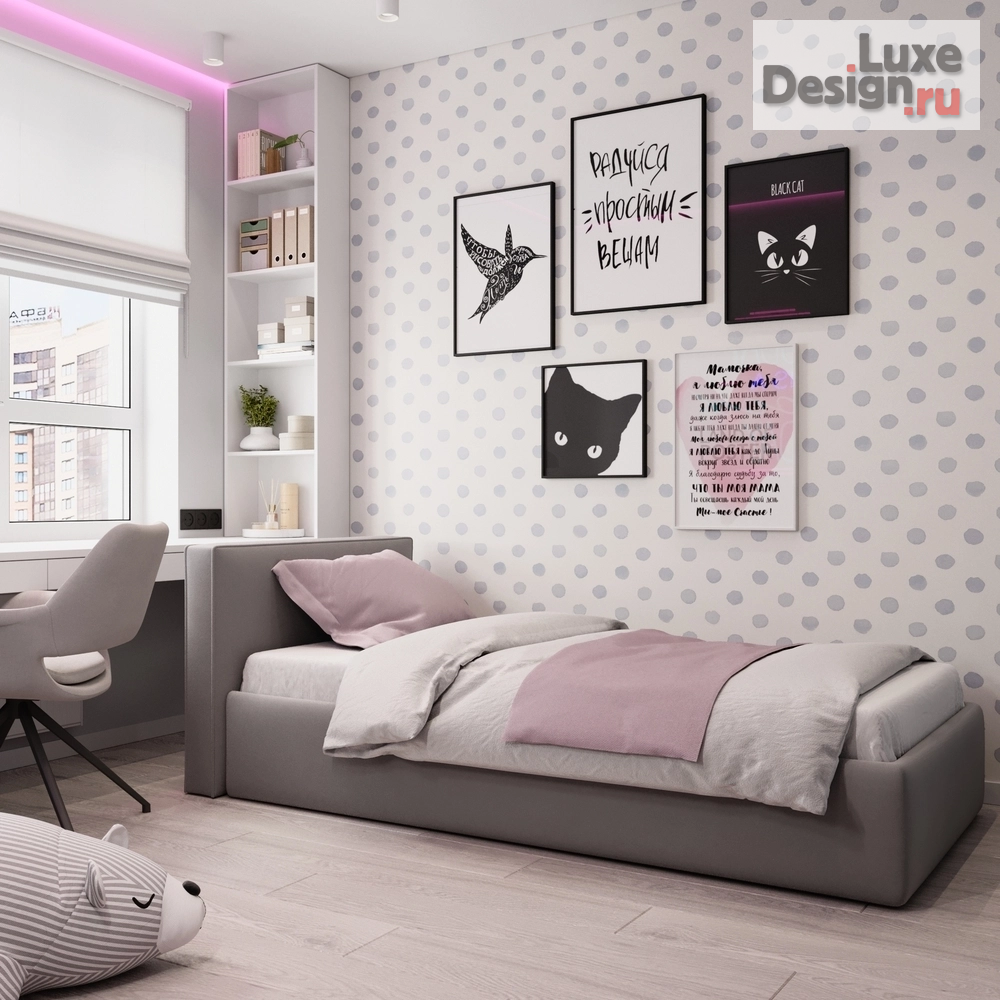 Дизайн интерьера трехкомнатной квартиры "Дизайн интерьера в ЖК Ривьера" (фото 14)