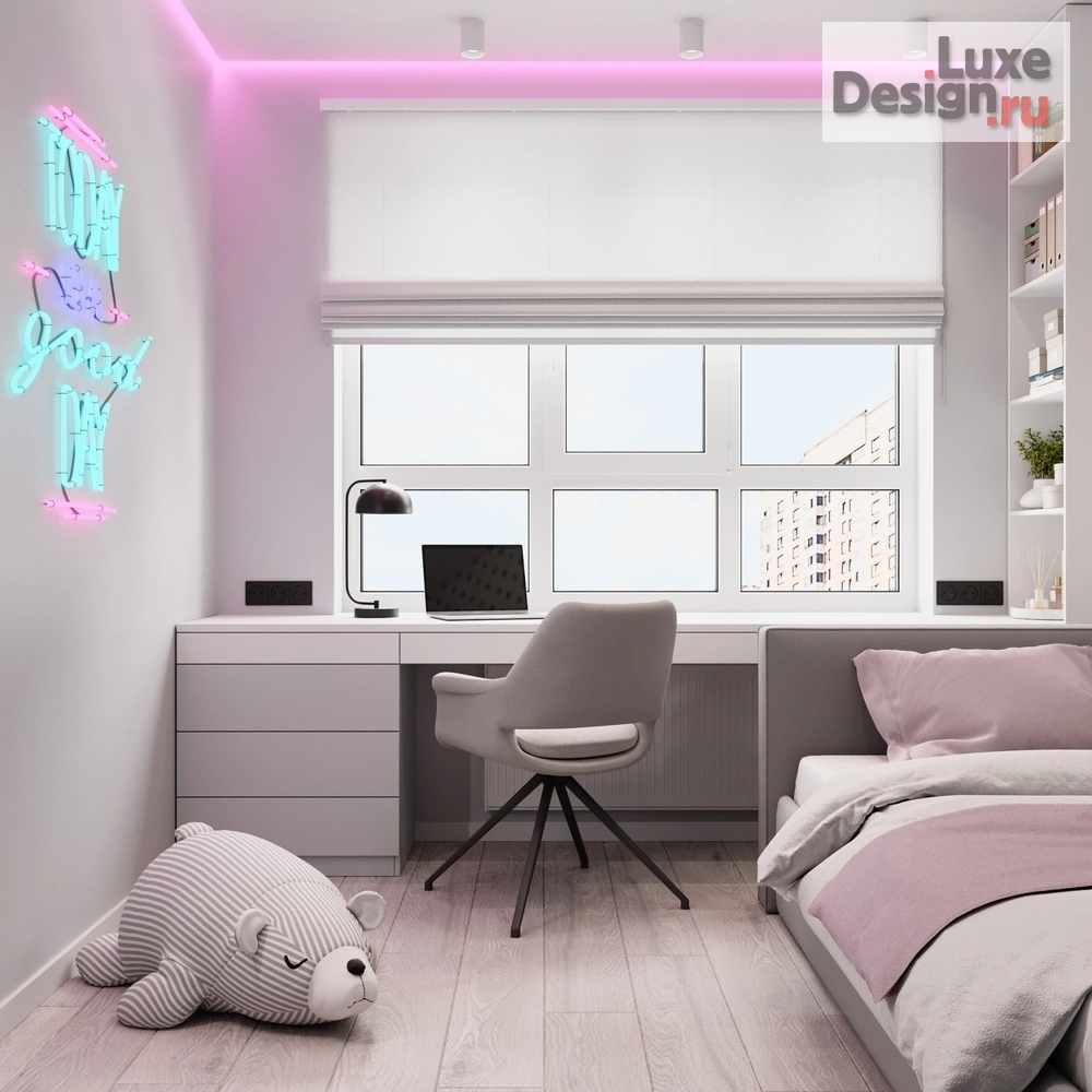 Дизайн интерьера трехкомнатной квартиры "Дизайн интерьера в ЖК Ривьера" (фото 15)