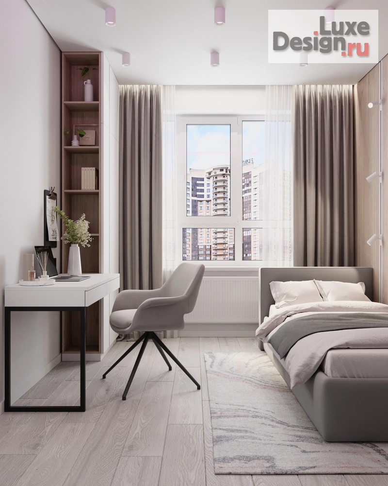 Дизайн интерьера трехкомнатной квартиры "Дизайн интерьера в ЖК Ривьера" (фото 9)