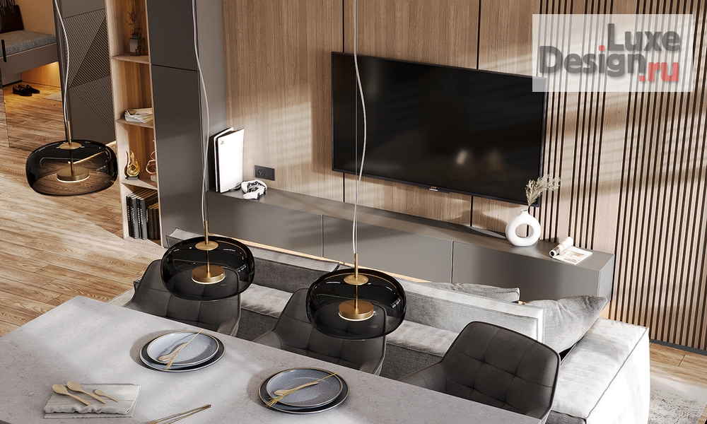 Дизайн интерьера трехкомнатной квартиры "Квартира для молодого человека" (фото 3)