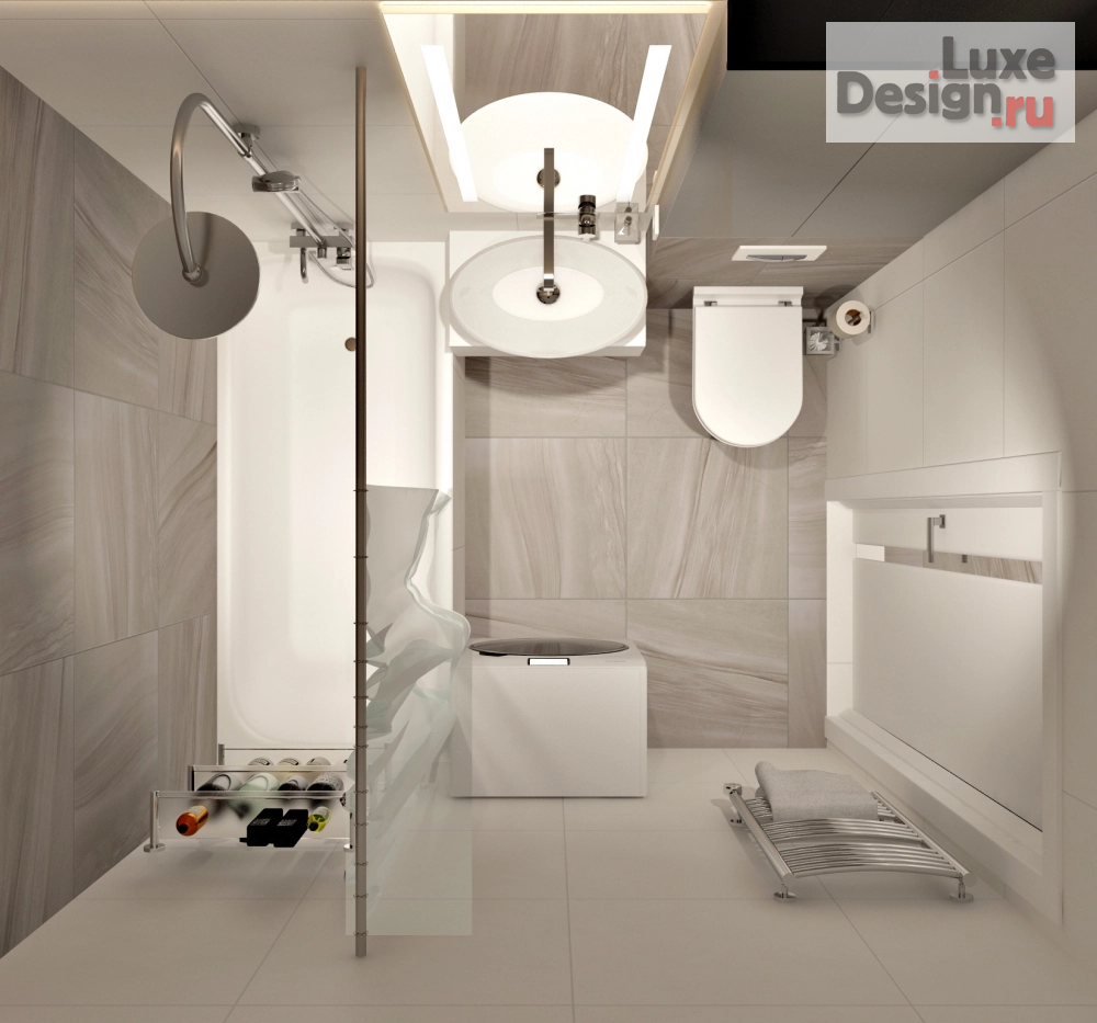 Дизайн интерьера трехкомнатной квартиры "3-х комнатная квартира для пары, которая ценит элегантность и современность" (фото 26)