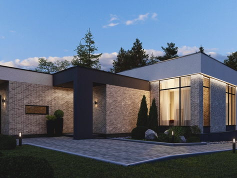 Дизайн интерьера в Ижевске "Одноэтажный дом со спа-зоной"