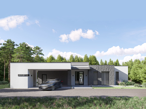 Дизайн интерьера в Ижевске "Современный дом с плоской кровлей"