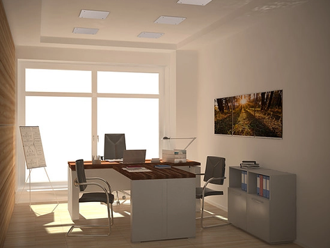 Дизайн интерьера офиса в Ижевске "Офис строительной компании. Кабинет директора."
