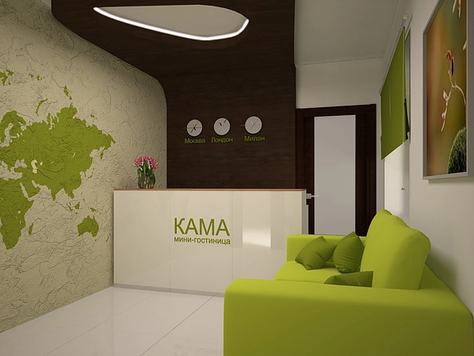 Дизайн интерьера отеля в Ижевске "мини-гостиница "Кама", г.Ижевск"